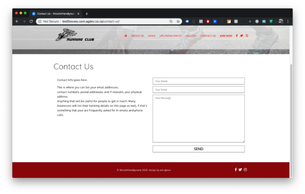 Contact Page