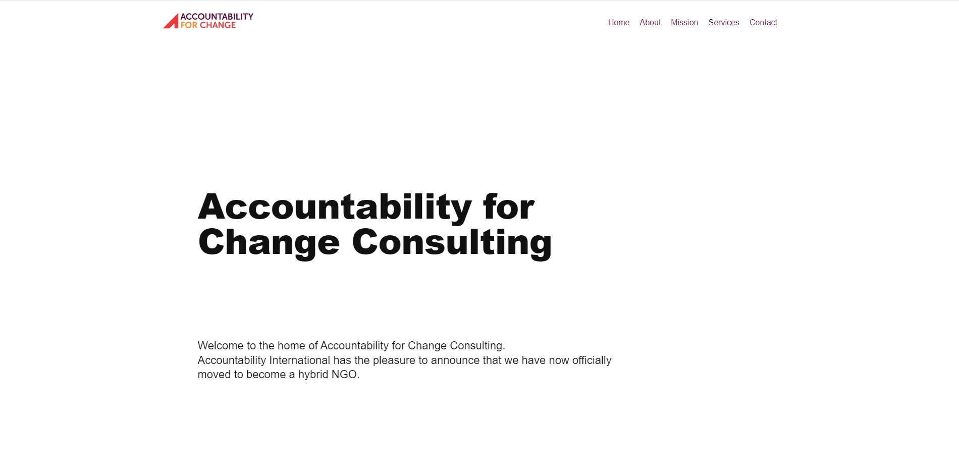 Accountability For Change Website
