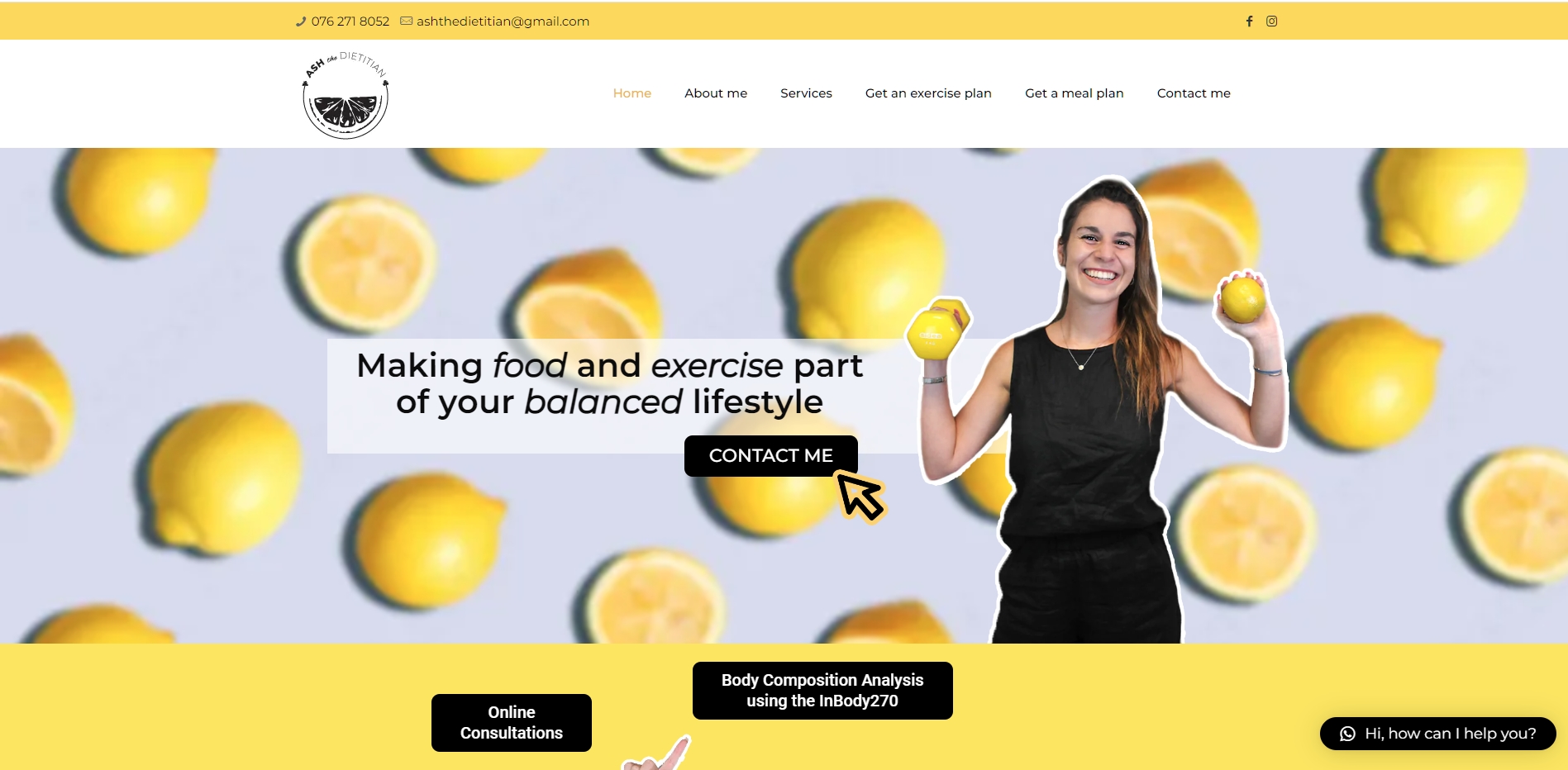 Ash the Dietitian Website Refresh