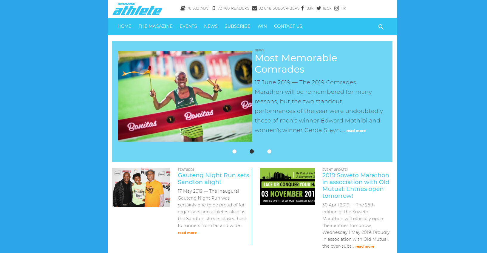 Modern Athlete website