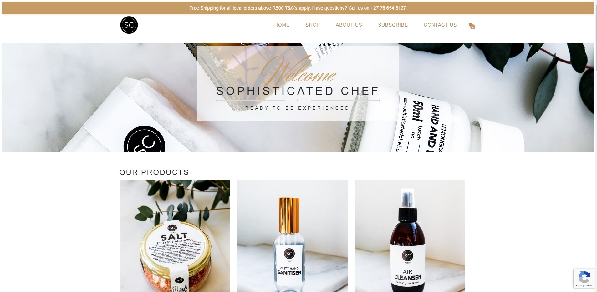 Sophisticated Chef Shop Refresh