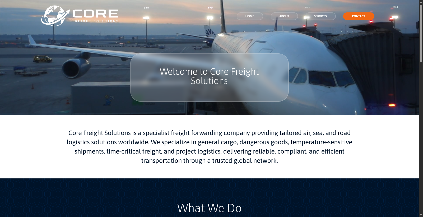 Core Freight Solutions Website